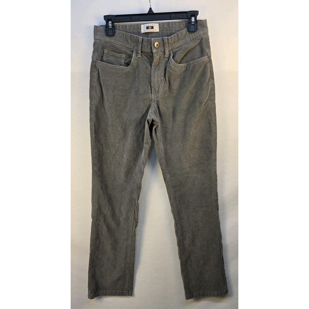 Joseph Abboud Men's 30x30 Corduroy Pants Dark Gray Preppy Casual School Wear